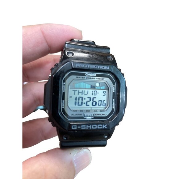 Casio G-Shock G-Lide Water Resist chrono black mens black watch SKU 9192 - Picture 9 of 14